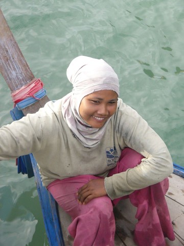 prawn fisherwoman